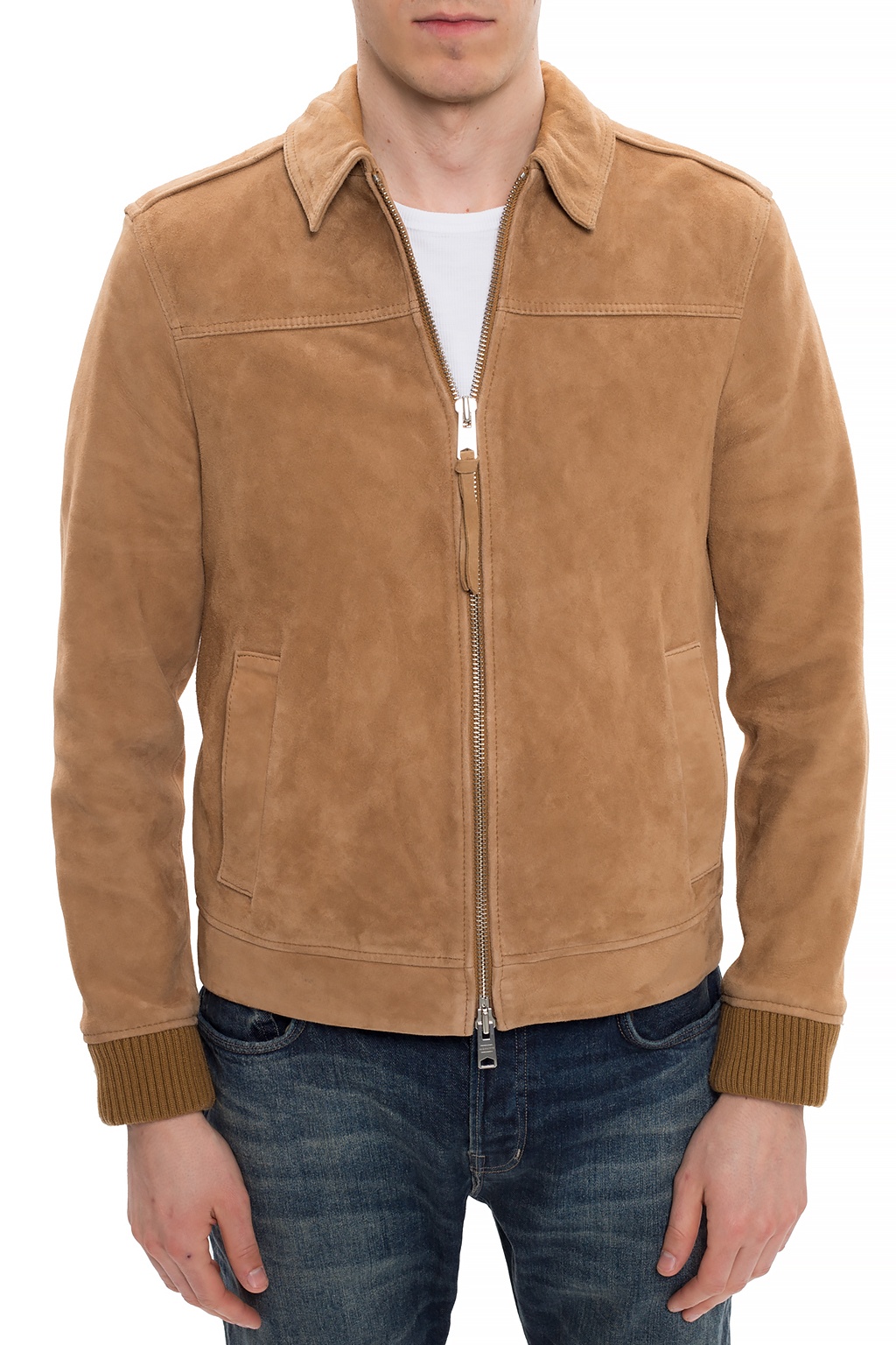 All saints hot sale suede jacket